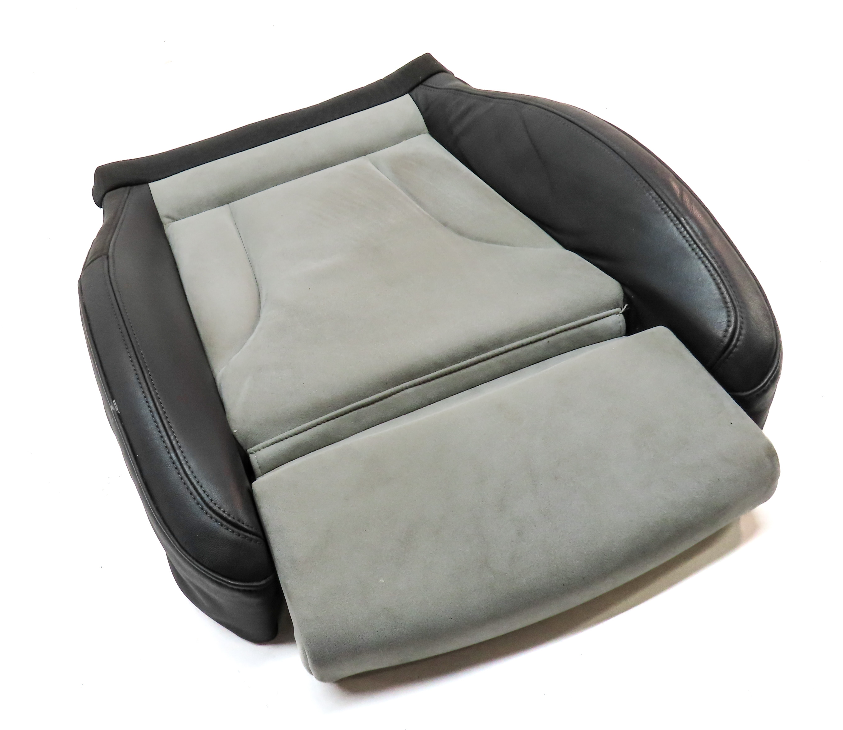 15 AUDI SQ5 B8 8R LEFT DRIVER LOWER SPORT MEMORY HEATED SEAT CUSHION (Silver) — exact item pictured